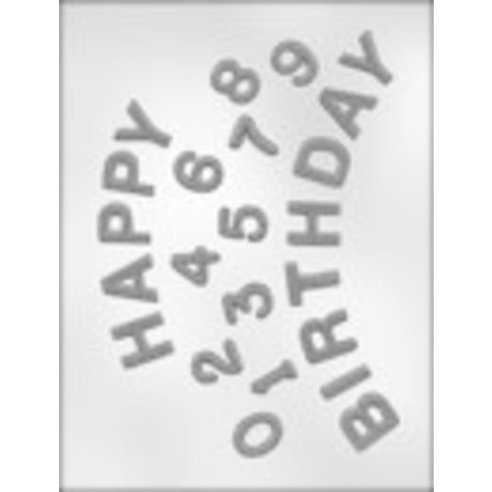 Happy Birthday with Numbers Candy Mold by Ck Products 90-12111