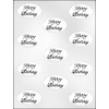 Happy Birthday Oval Shaped Candy Mold by Ck Products 90-12102