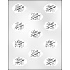 Happy Anniversary on Oval Candy Mold 90-11301