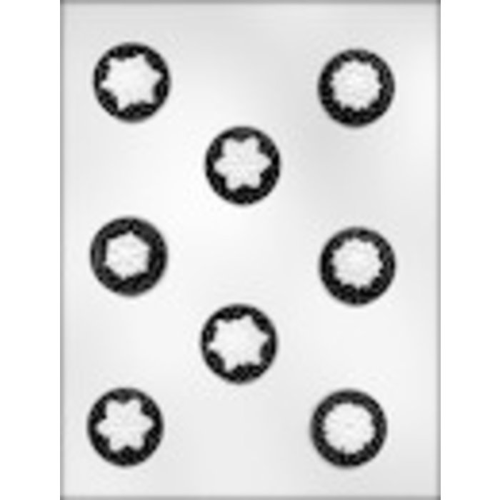 Snowflake On Round Candy Mold 90-4127
