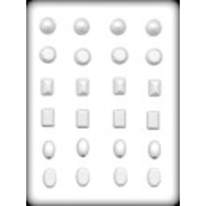 Edible Gem Shapes Hard Candy Mold by Ck Products 8H-5117