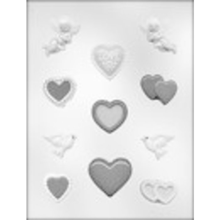 Valentine's Day Assortment Candy Mold by Ck Products 90-1105