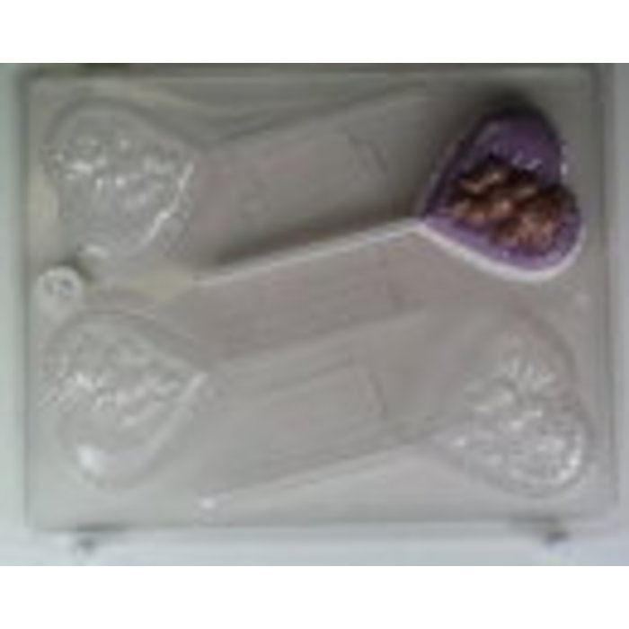 Bear on Heart Sucker Mold by Concepts in Candy B010