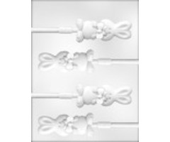 Easter Bunny with Bow Sucker Candy Mold by Ck Products 90-2237