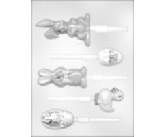 Easter Assorted Lollipop Candy Mold by Ck Products 90-2244