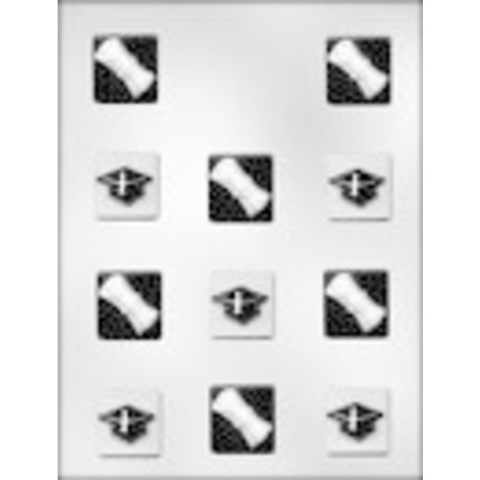 Graduation Themed Mint Candy Mold 90-13515