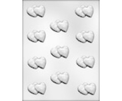 Double Heart Wedding Candy Mold 90-1015