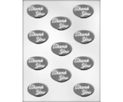 Thank You Oval Candy Mold 90-8071