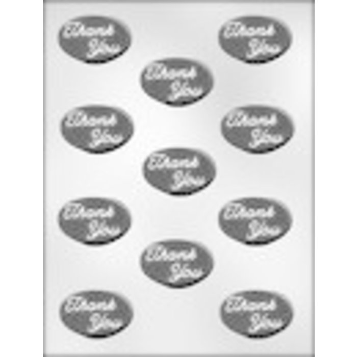 Thank You Oval Candy Mold 90-8071