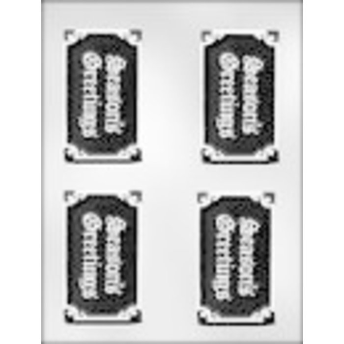 Season's Greetings Bar Candy Mold 90-4715