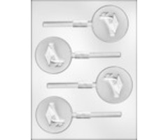 Cap and Scroll Sucker Candy Mold 90-13533