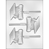 Cap and Scroll Sucker Candy Mold 90-13531