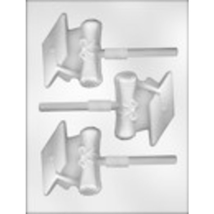Cap and Scroll Sucker Candy Mold 90-13531