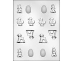 Assorted Easter Themed Hard Candy Mold by Ck Products 8H-2114