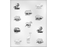 Zoo Animals Candy Mold Small