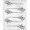 Candy Cane with Bow Christmas Sucker Mold 90-4209