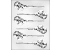 Candy Cane with Bow Christmas Sucker Mold 90-4209