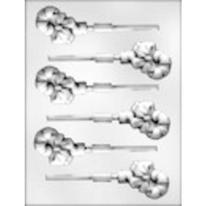 Candy Cane with Bow Christmas Sucker Mold 90-4209