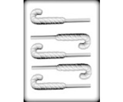 Candy Cane Shaped Hard Candy Mold 8H-4963