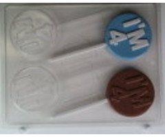 I'm 4 Birthday Sucker Mold by Concepts in Candy N004