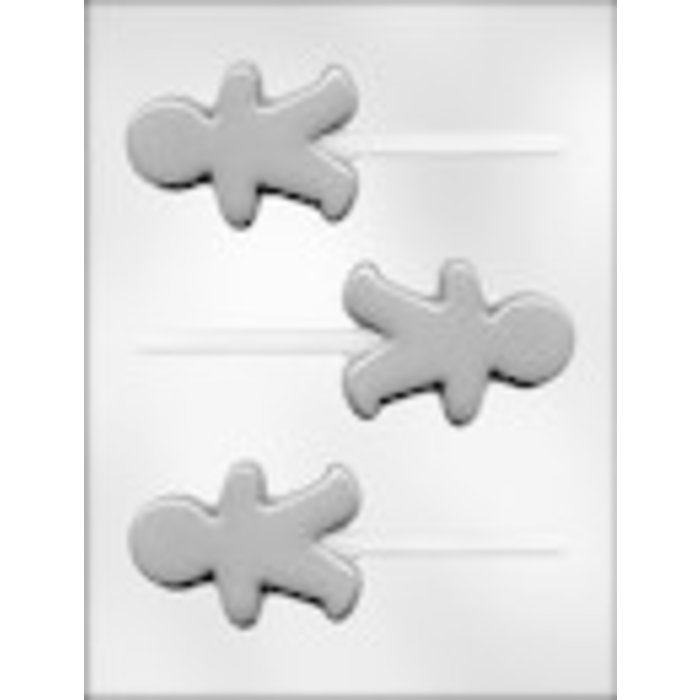 Gingerbread Boy Sucker candy mold 3-3/8" 90-4247