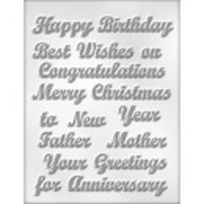 Salutations Chocolate Candy Mold