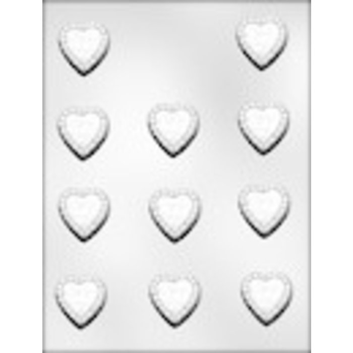 Ruffled Heart Valentine's Day Candy Mold by Ck Products 90-1007