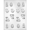 Bunny, Lamb, Egg and Duck Easter Candy Mold by Ck Products 90-2114