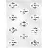 50 Years on Oval Candy Mold 90-11353