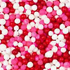 Red, White and Pink NonPareils Cookie Sprinkles 1 cup
