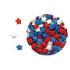 Red, White and Blue Star Quins Mini  1 oz