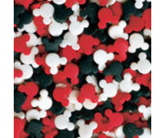 Mickey Mouse Quins Red Black White 2 Cups