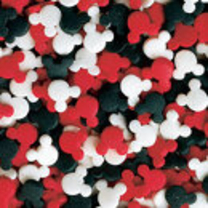 Mickey Mouse Quins Red Black White 2 Cups
