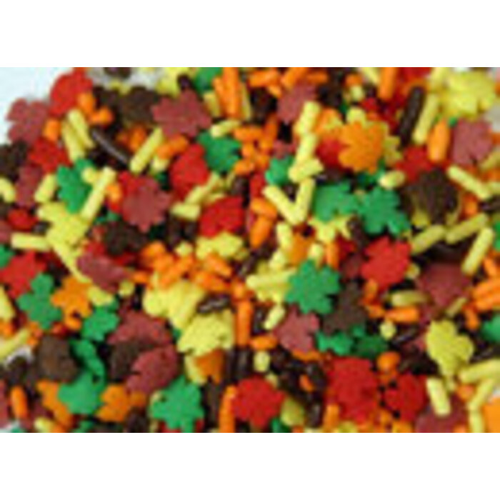 Fall Leaves Sprinkles Mix 2 Cups
