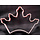 Princess Crown Shaped Cookie Cutter Pink