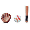 Baseball Bat Edible Sugar Cupcake Toppers