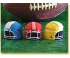 Light Green Football Helmet Cupcake Wrappers by Roundabouts