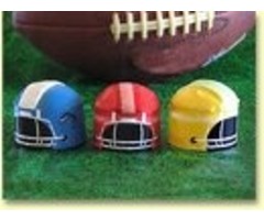 Light Blue Football Helmet Cupcake Wrappers by Roundabouts