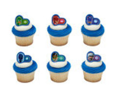 PJ Mask Hero and Villian Cupcake Rings