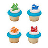 Whale, Turtle, Crab, Fish Rings