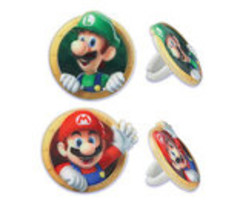 Super Mario Brothers Cupcake Rings