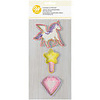 Unicorn, Wand and Diamond Cookie Cutter Set