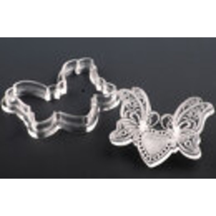 Butterfly Heart Fondant Impression Cutter Set AC-3