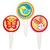 Bunny, Chick and Butterfly Easter Themed Cupcake Toppers