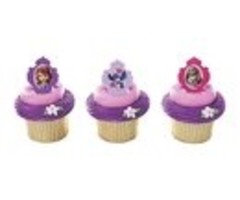 Sofia the First Cupcake Rings