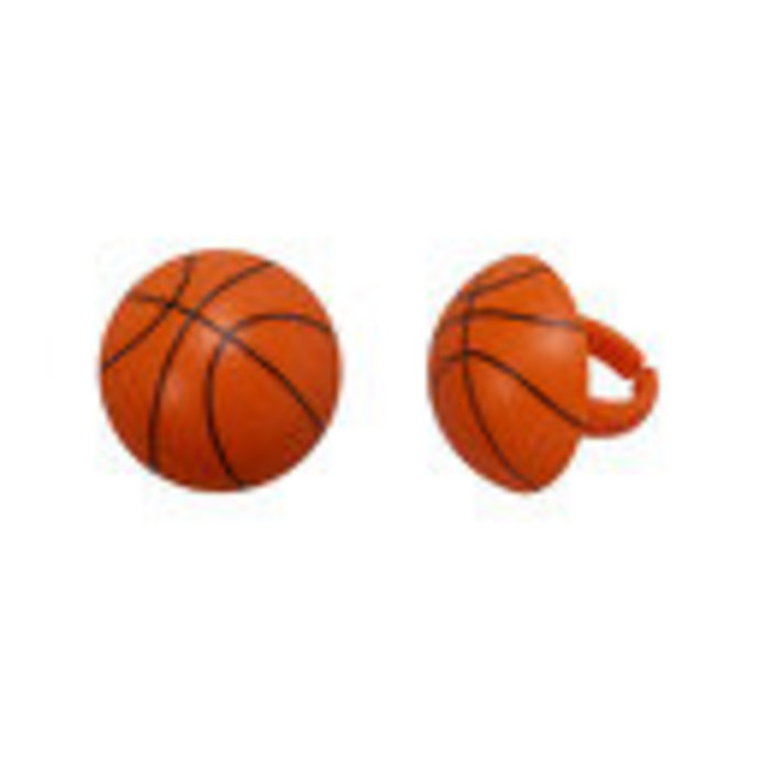 Basketball Cupcake Rings 3-D