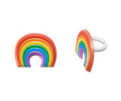 Rainbow Cupcake Rings