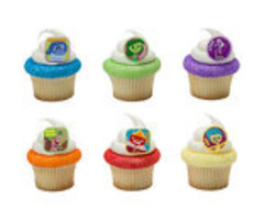 Inside Out Movie Cupcake Rings