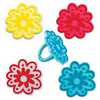 Flower Shaped Cupcake Topper Rings