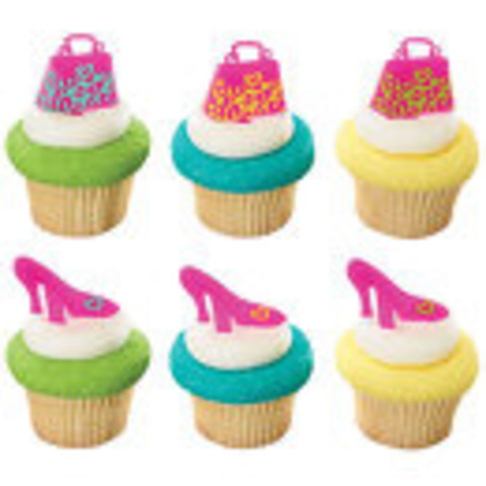 Animal Print Purse and Shoe Cupcake Picks